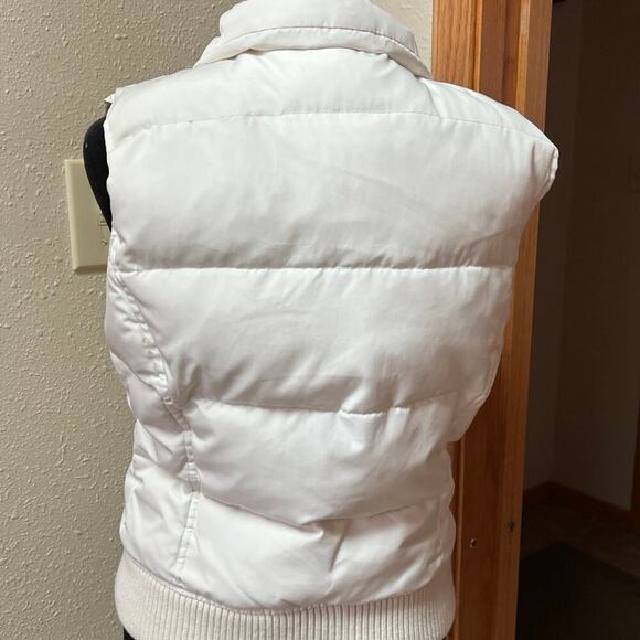 AEROPOSTALE women’s size M down vest – missing hood, white - Picture 3 of 10